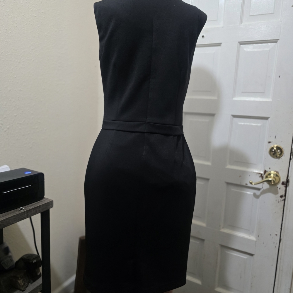 Rimini Black Floral Cutout Midi Sheath Dress - Picture 6 of 6